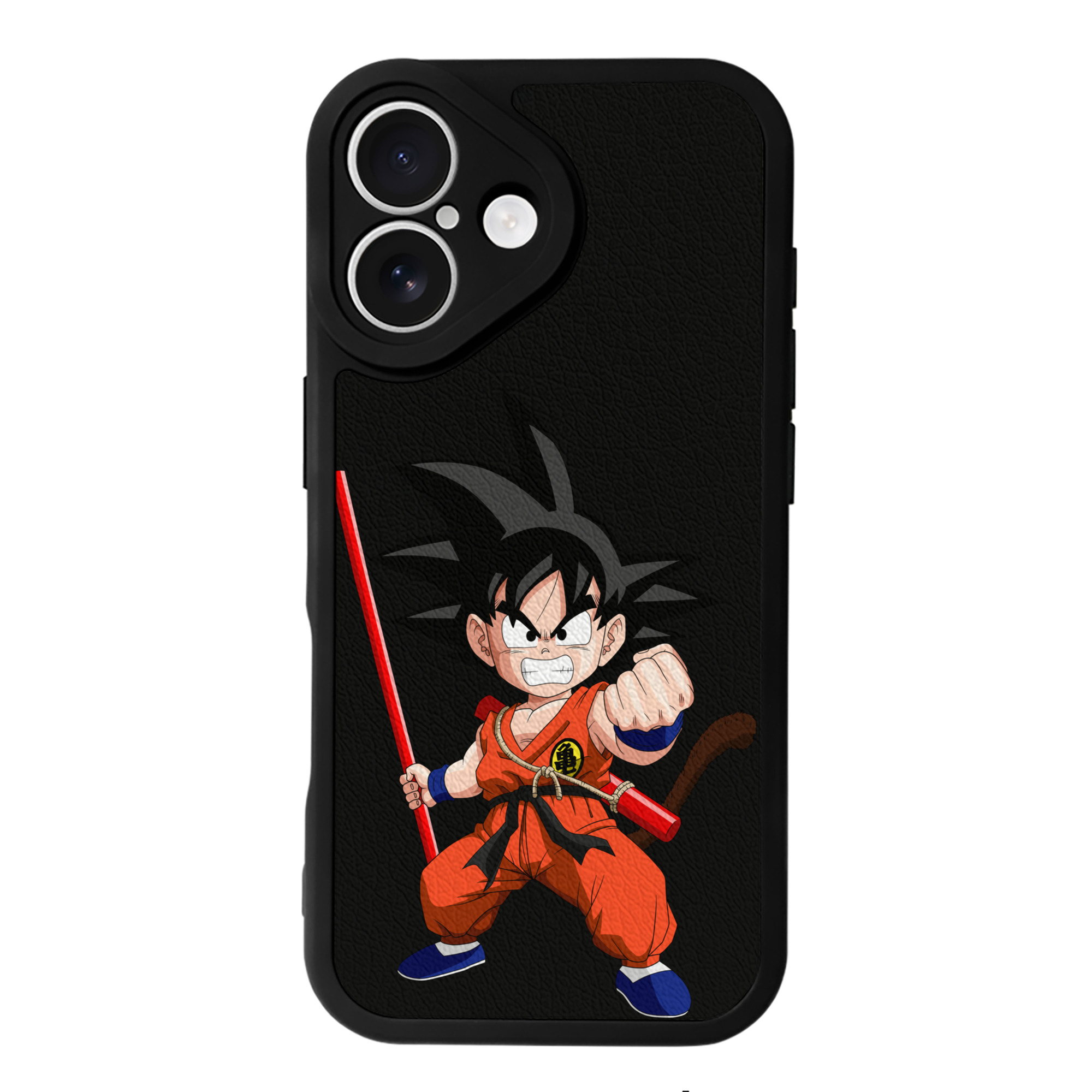 （画像用） ドラゴンボール 孫悟空（そん ごくう）Son Goku カカロット DRAGON BALL Kakarotto 【iPhone 16シリーズ対応】シリコンスマホケース（レザー調） 材質：シリコン
